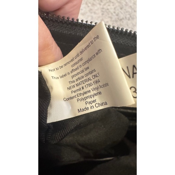 Bearpaw Sherpa Faux Shearling PVC Backpack Black Cream BWBBPW0001 NWT 9.5x11x3" - Picture 7 of 13